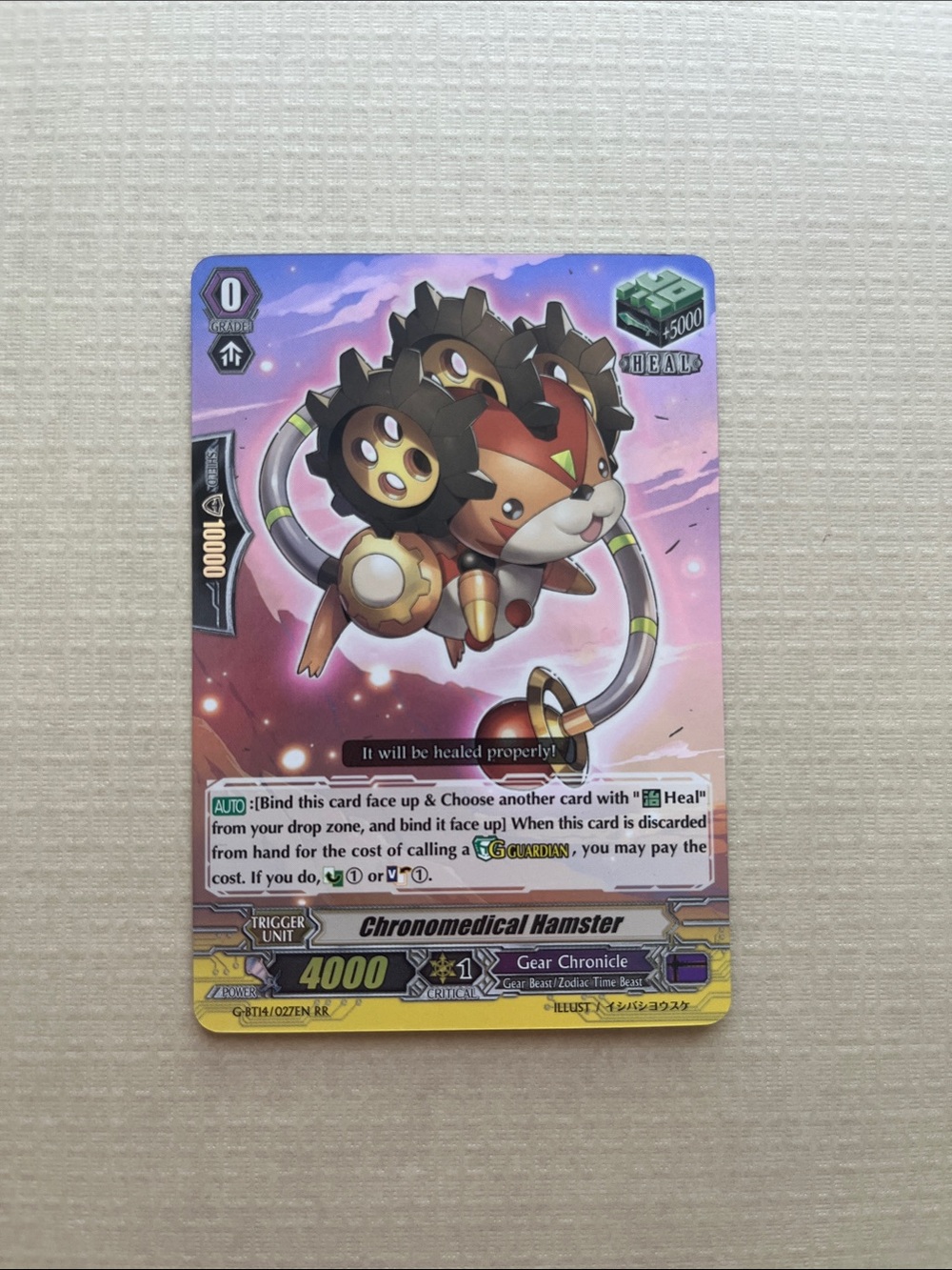 Chronomedical Hamster – Vanguard Trading Card